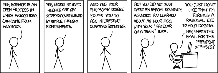 Sind Geisteswissenschaftler ahnungslos? (Cartoon: xkcd.com)